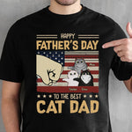 Happy Father's Day Cat Dad Gifts for Men - Apparel