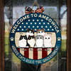 Where Cats Rule The Government - Funny Personalized Cat Door Sign