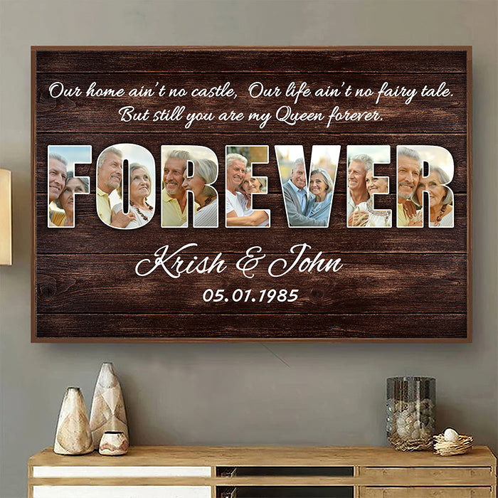 Custom Photo Forever Couple Gifts - Personalized Poster