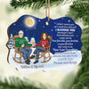 I Married You Because I Can't Live Without You - Personalized Custom Benelux Shaped Wood Christmas Ornament - Gift For Couple, Husband Wife, Anniversary, Engagement, Wedding, Marriage Gift, Christmas Gift