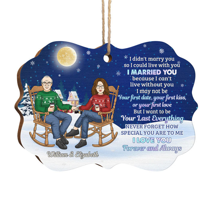 Custom Last Everything Couple Christmas Gifts - Personalized Ornament