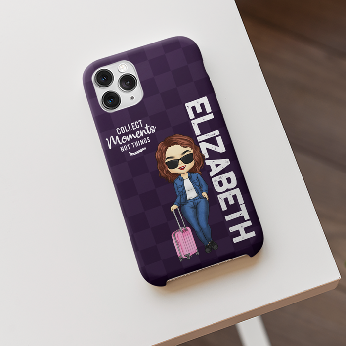 Collect Moments Not Things Travel Gift - Phone Case