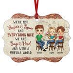 Custom Name Sage & Hood Christmas Gifts for Friends - Personalized Ornament