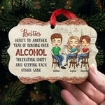 Custom Name Sage & Hood Christmas Gifts for Friends - Personalized Ornament