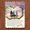 We Try To Let You Know With Signs That We Never Went Away - Memorial Personalized Custom Wooden Card With Pop Out Ornament - Sympathy Gift, Christmas Gift For Family