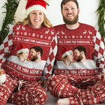 Custom Photo Naughty List Christmas Gifts for Men - Personalized Sweatshirt