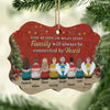 Family Will Always Be Connected By Heart - Personalized Custom Benelux Shaped Wood Christmas Ornament - Gift For Family, Christmas Gift