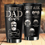 Custom Name Best Dad Family Gifts - Personalized Tumbler