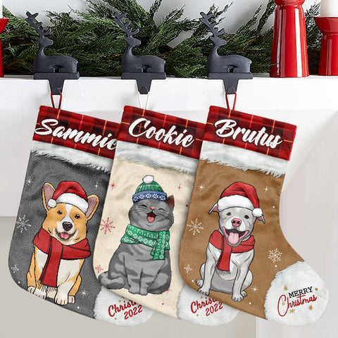 Custom Name Pet Christmas Gifts - Personalized Christmas Stocking