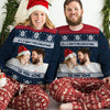 All I Want For Christmas Is Wine - Personalized Custom Unisex Ugly Christmas Sweatshirt, Wool Sweatshirt, All-Over-Print Sweatshirt - Upload Image, Gift For Couple, Husband Wife, Anniversary, Engagement, Wedding, Marriage Gift, Christmas Gift
