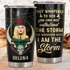 She Whispered Back I Am The Storm - Personalized Tumbler - Gift For Yourself, Halloween Gift