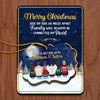 Family Will Be Connected By Heart - Personalized Custom Christmas Wooden Card With Pop Out Ornament - Gift For Family, Christmas Gift