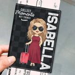 Collect Moments Not Things Travel Gifts for Women - Passport Cover