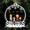 Family Always And Forever - Family Personalized Custom Ornament - Acrylic Snow Globe Shaped - Christmas Gift For Family Members