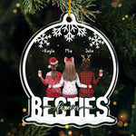 Custom Name Christmas Sister Gifts - Personalized Ornament