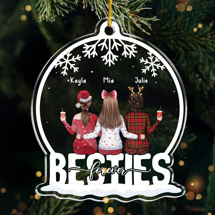 Custom Name Christmas Sister Gifts - Personalized Ornament