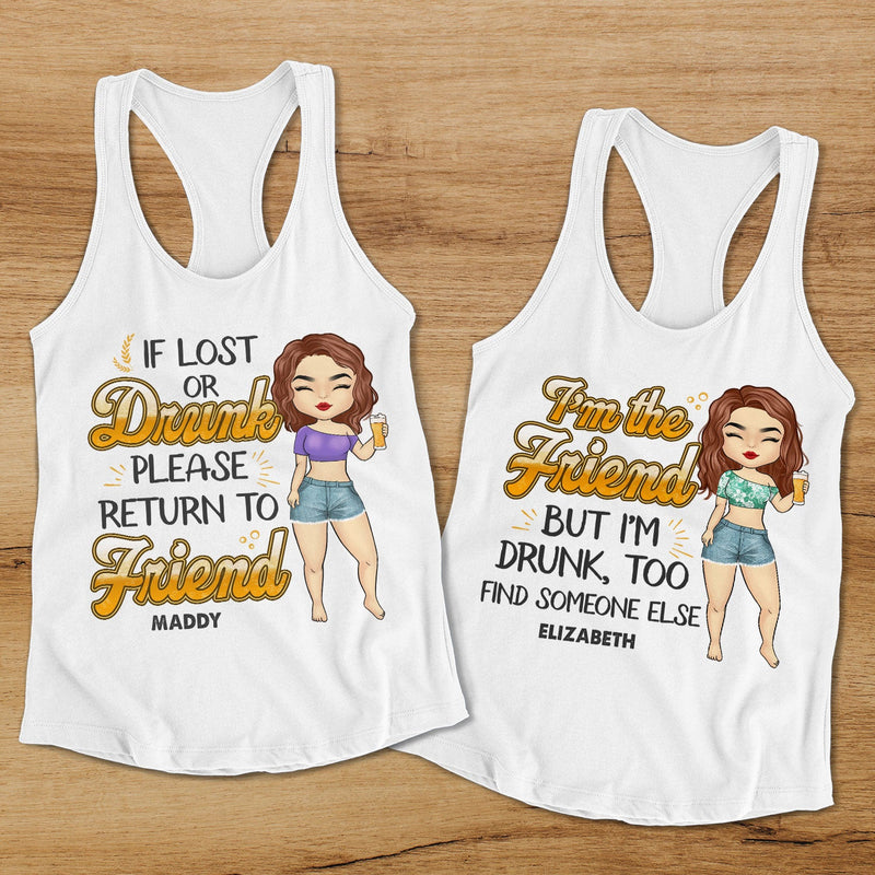 I Am The Friend - Personalized Racerback Tank Top - Gift For Bestie