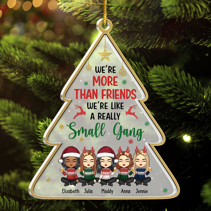Custom Name Christmas Friendship Gifts for Best Friends - Personalized Ornament