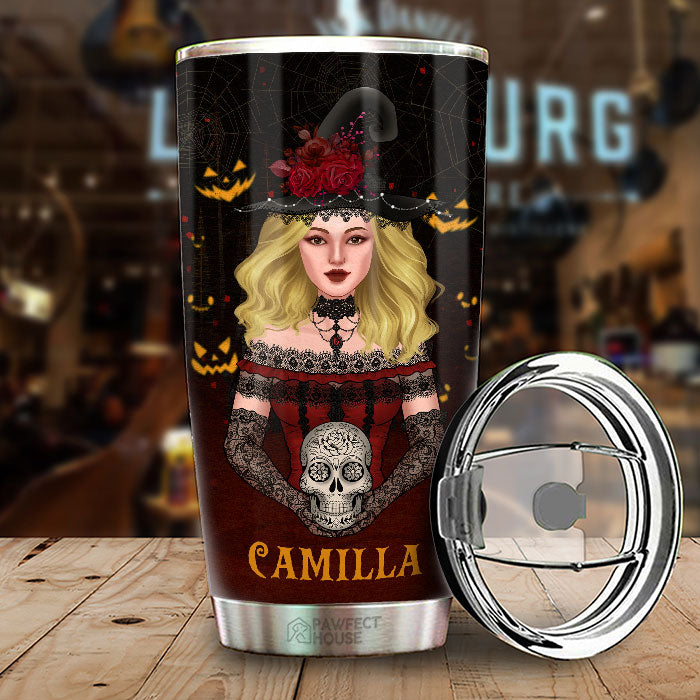 Who Needs Halloween, I'm A Witch All Year - Personalized Tumbler - Gift For Yourself, Halloween Gift