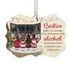 Sisters By Heart - Personalized Custom Benelux Shaped Wood Christmas Ornament - Gift For Bestie, Best Friend, Sister, Birthday Gift For Bestie And Friend, Christmas New Arrival Gift