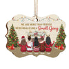We're More Than Friends, We're A Small Gang - Personalized Custom Benelux Shaped Wood Christmas Ornament - Gift For Bestie, Best Friend, Sister, Birthday Gift For Bestie And Friend, Christmas Gift