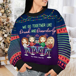 Custom Name Drunk and Disorderly Christmas Gifts for Women - Personalized Sweatshirt