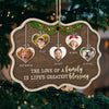 The Love Of Family - Personalized Custom Benelux Shaped Wood Christmas Ornament, Personalized Portrait Family Photo, Custom Photo Ornament - Upload Image, Gift For Family, Christmas Gift