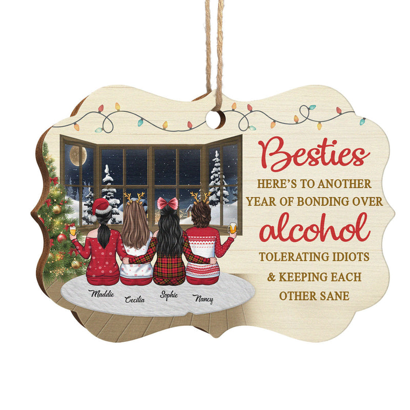 There Is No Greater Gift Than Friendship - Personalized Custom Benelux Shaped Wood Christmas Ornament - Gift For Bestie, Best Friend, Sister, Birthday Gift For Bestie And Friend, Christmas New Arrival Gift