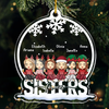 We're Besties Forever - Bestie Personalized Custom Ornament - Acrylic Snow Globe Shaped - New Arrival, Christmas Gift For Best Friends, BFF, Sisters
