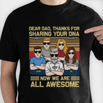 Custom Name Family Gifts for Dad - Personalized Apparel