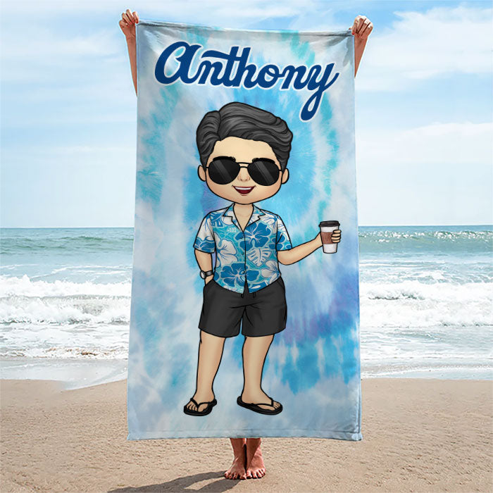 Custom Name Beach Gifts for Women - Personalized Beach Towel