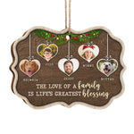 Custom Family and Pet Photo Christmas Gifts - Personalized Ornament