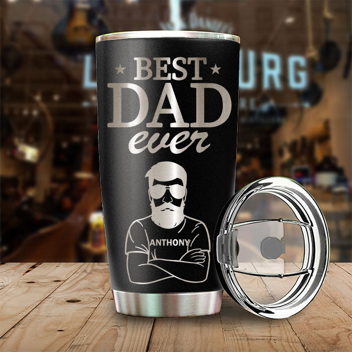 Custom Name Best Dad Family Gifts - Personalized Tumbler