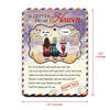 We Try To Let You Know With Signs That We Never Went Away - Memorial Personalized Custom Wooden Card With Pop Out Ornament - Sympathy Gift, Christmas Gift For Family