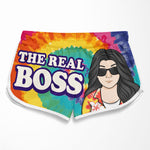 Funny Boss Couple Beach Gifts - Couple Beach Shorts