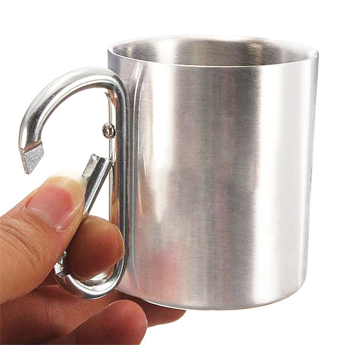 Some Girls Go Camping & Drink To Much - Personalized Carabiner Camping Mug - Gift For Camping Lovers