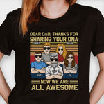 Custom Name Family Gifts for Dad - Personalized Apparel
