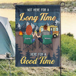 Custom Name Camping Couple Gifts - Personalized Flag