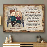 Custom Name Romantic Couple Love Gifts - Personalized Poster