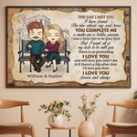 Custom Name Romantic Couple Love Gifts - Personalized Poster