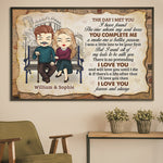 Custom Name Romantic Couple Love Gifts - Personalized Poster