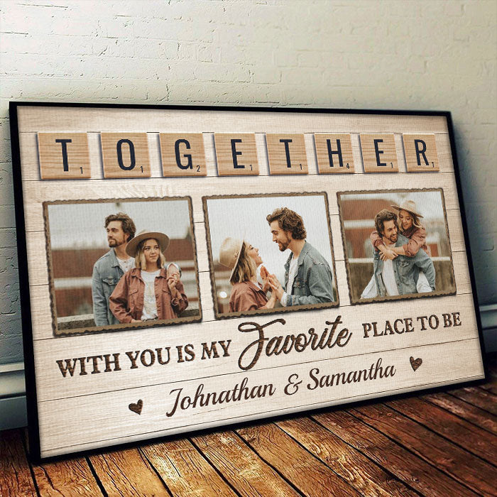 Loved You Then, Love You Still, Always Have, Always Will - Upload Image, Gift For Couples, Husband Wife - Personalized Horizontal Poster