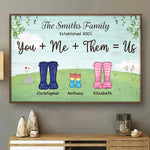 Custom Family Name Boot Design Gifts for Families - Personalized Poster