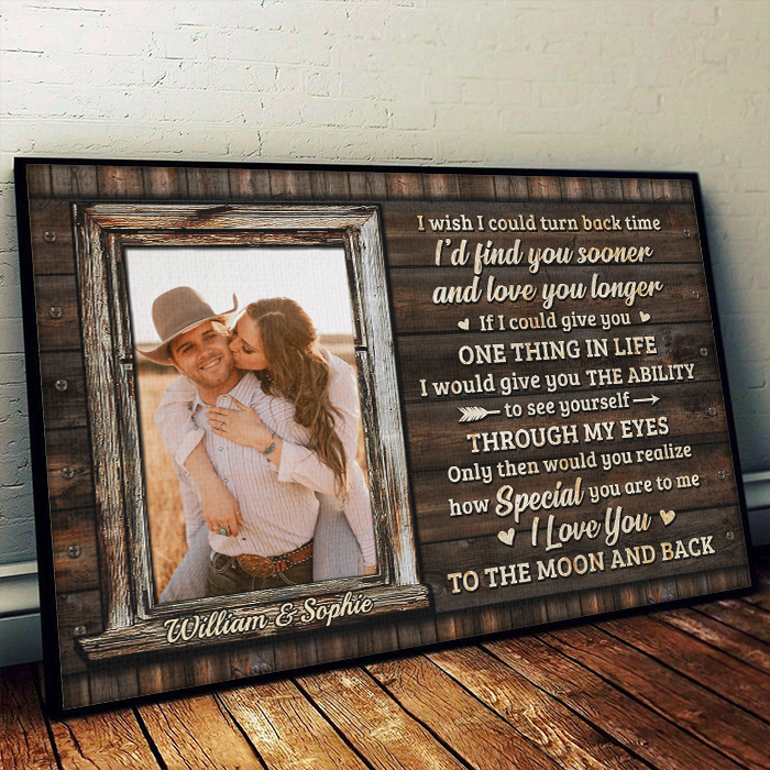 Only Then Would You Realize How Special You Are To Me - Upload Image, Gift For Couples - Personalized Horizontal Poster