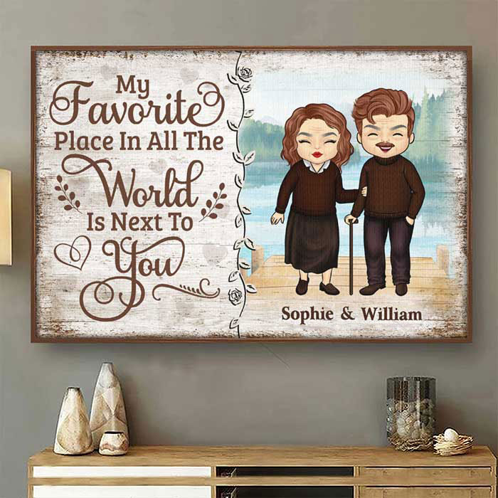 Custom Name Couple Love Gifts - Personalized Poster