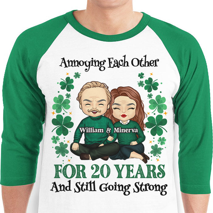 Custom Name Anniversary Gifts for Couples - Personalized Raglan Shirt