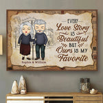 Custom Name Our Love Story Gifts for Couples - Personalized Poster