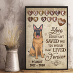 Custom German Shepherd Memorial Gifts - Personalized Poster