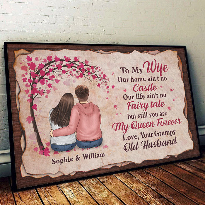 Custom Name Romantic Wife Gifts - Personalized Poster