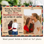 Custom Photo Couple Love Gifts - Personalized Wooden Frame